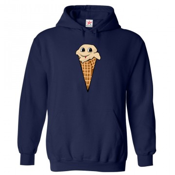Ice Cream Cone Classic Unisex Kids and Adults Pullover Hoodie									 									 									